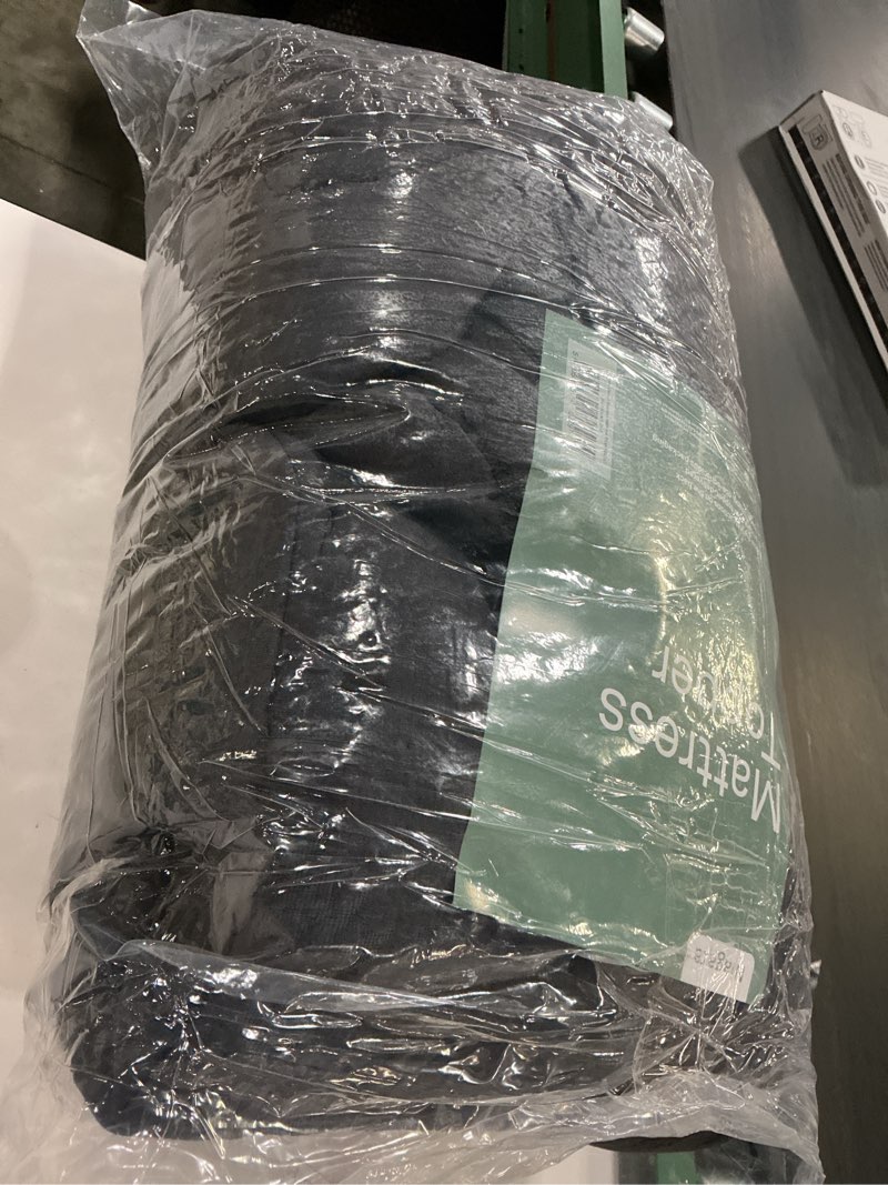 Condition photo showing Good Condition for Ultra Soft Queen Size Mattress Topper - Viscose Made from Bamboo Pillow Top Mattress Pad for Back Pain Relief - Naturally Cooling for Hot Sleepers, Dark Gray Dark Gray Queen