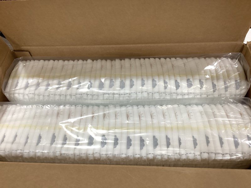 Condition photo showing New/Like New for pampers swaddlers diapers, size 7 (26-50 lbs), 88 count, absorbent, keeps baby dry and comfortable, skin safe disposable baby diaper (packaging may vary) size 7 88