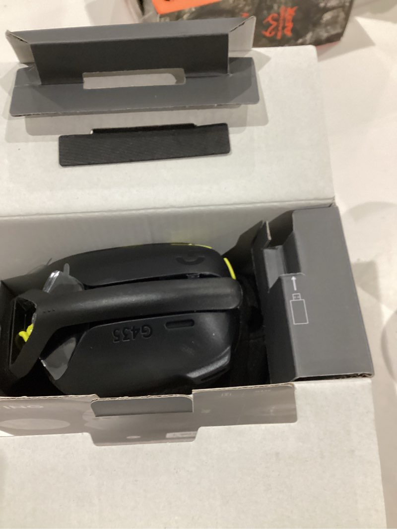 Condition photo showing Good Condition for Logitech G435 Lightspeed & Bluetooth Wireless Gaming Headset - Lightweight Over-Ear Headphones, Built-in mics, 18h Battery, Dolby Atmos, PC, PS4, PS5, Nintendo Switch/Switch 2, Mobile - Black Black Headset