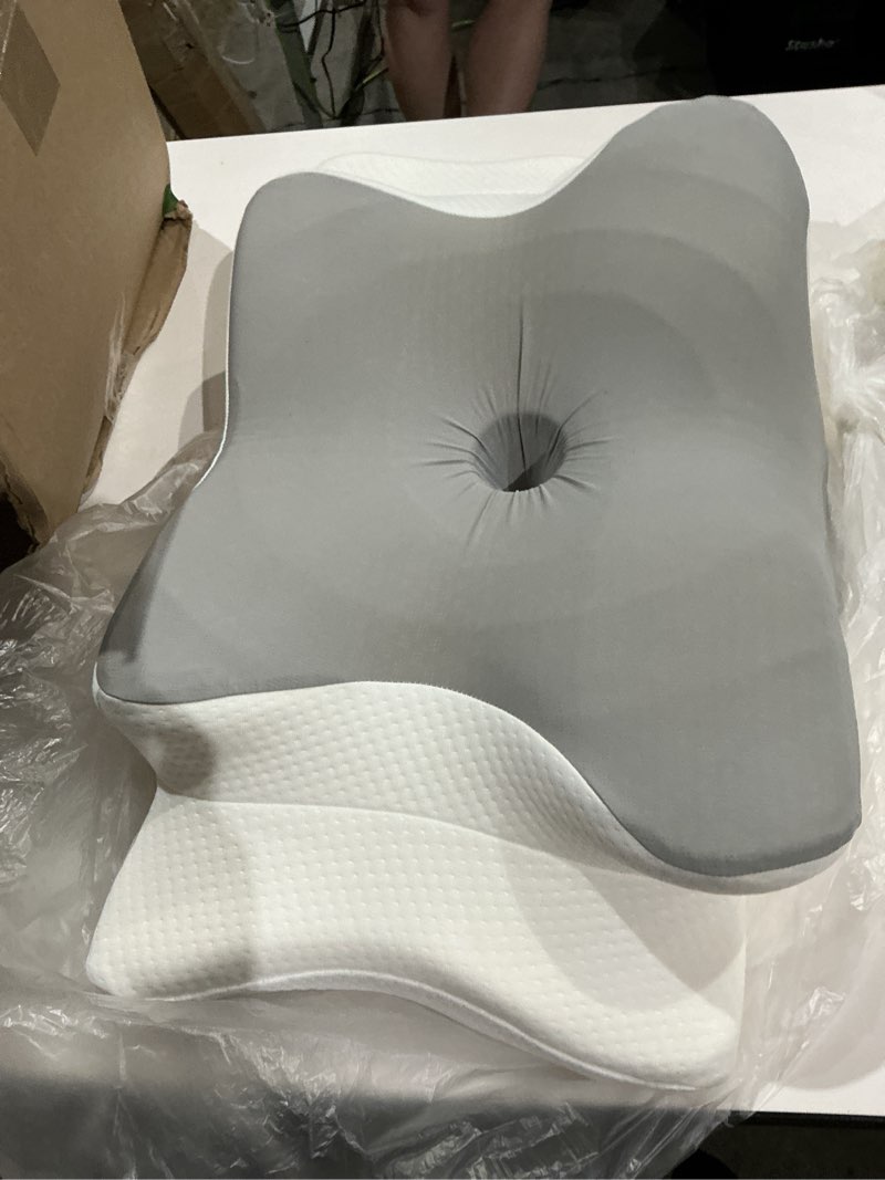 Condition photo showing Good Condition for orthopedic butterfly memory foam pillow cervical neck support sleep cushion