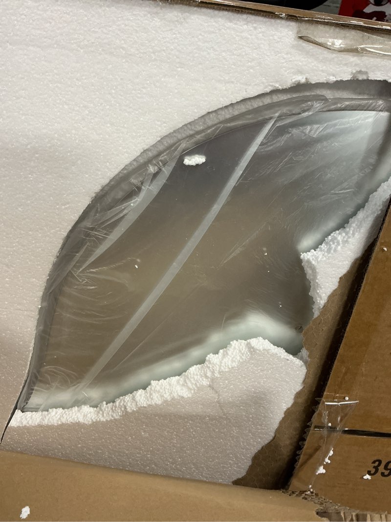 Condition photo showing Good Condition for 39f usa asymmetrical led bathroom mirror with lights,irregular led bathroom vanity mirror for wall with backlit, anti fog, 3 colors and dimmable light,[horizontal/vertical] 48" h x 30" w