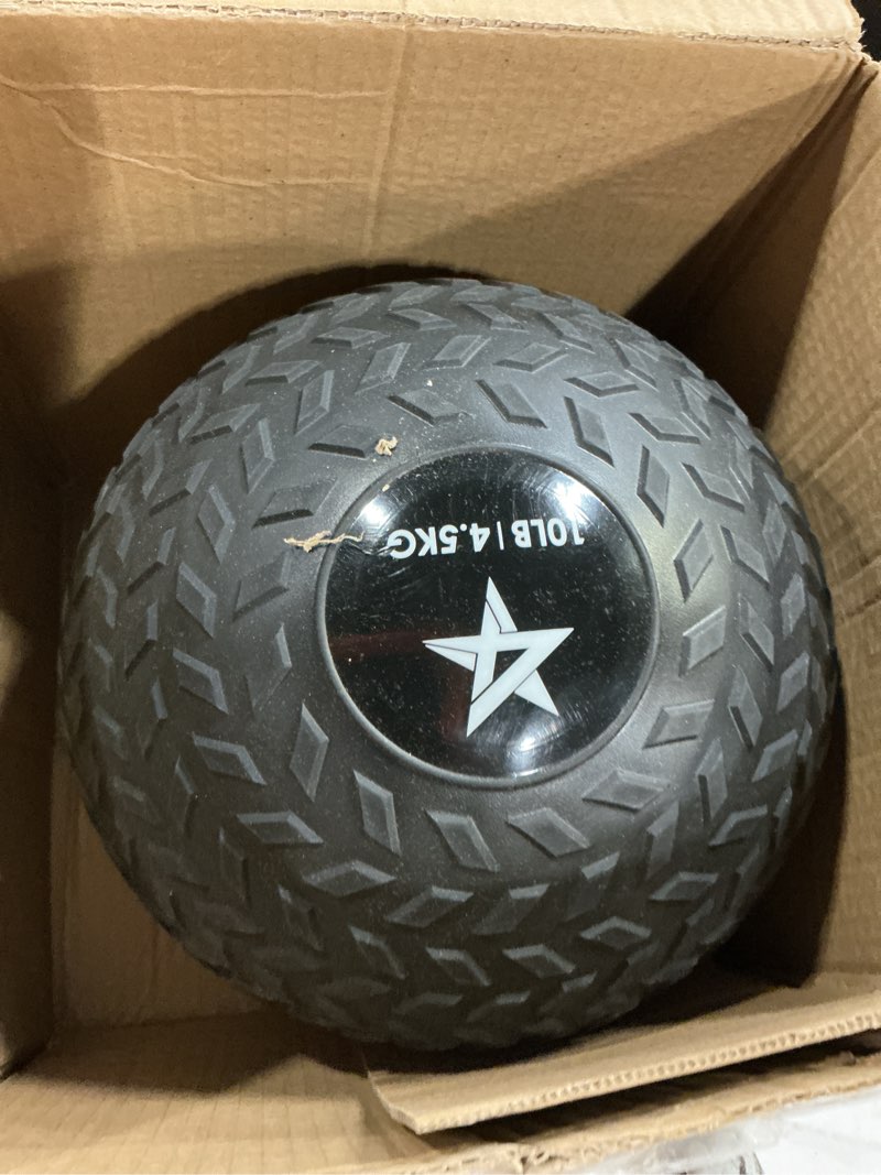 Condition photo showing Good Condition for yes4all slam balls, 10-40lb weighted ball weight, durable pvc sand filled workout dynamic slam ball for core strengthen black 10lbs