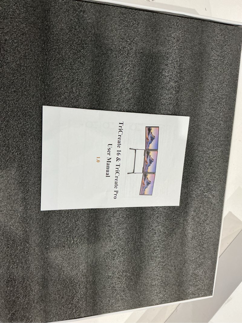 Condition photo showing Good Condition for tricreate 16 fhd 16" triple portable monitor extender for laptop | 3×16" 1200p ips | 360° rotation | usb-c & hdmi | aluminum alloy foldable stand | eye care | for 13-18.5" mac & windows silver