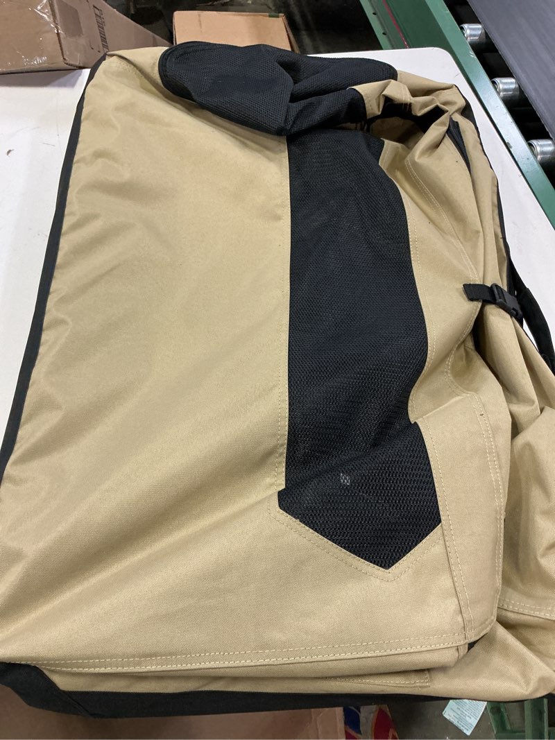 Condition photo showing Good Condition for Amazon Basics 2-Door Portable Soft-Sided Folding Soft Dog Travel Crate Kennel, Medium (M 30" x 21" x 21"), Tan