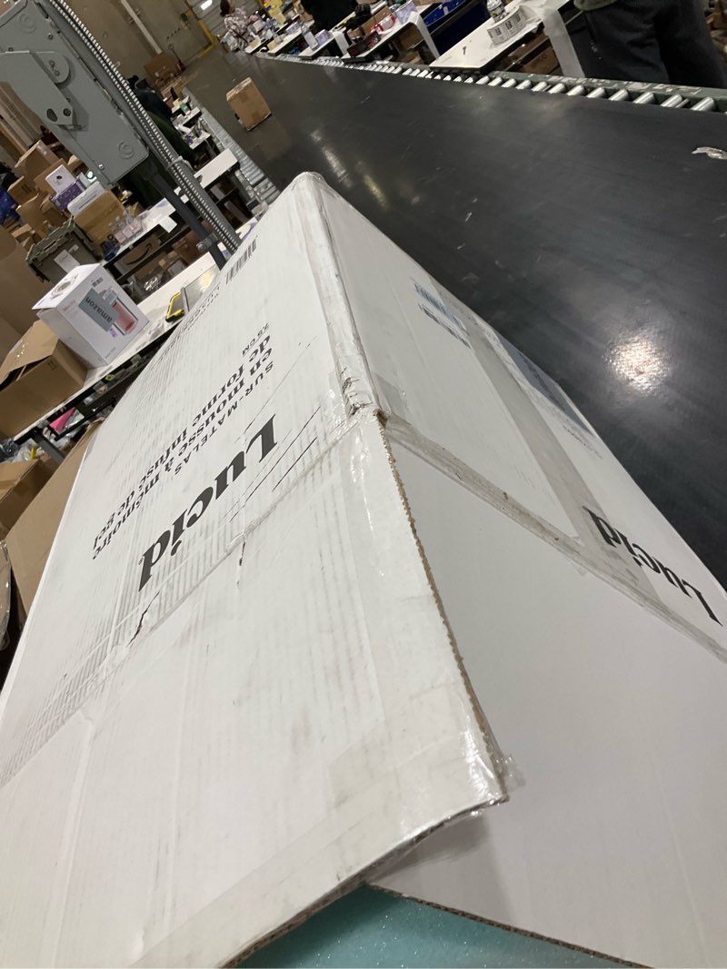 Condition photo showing As Is for LUCID 3-inch Ventilated Gel Memory Foam Mattress Topper - King King 3 Inch Topper Only