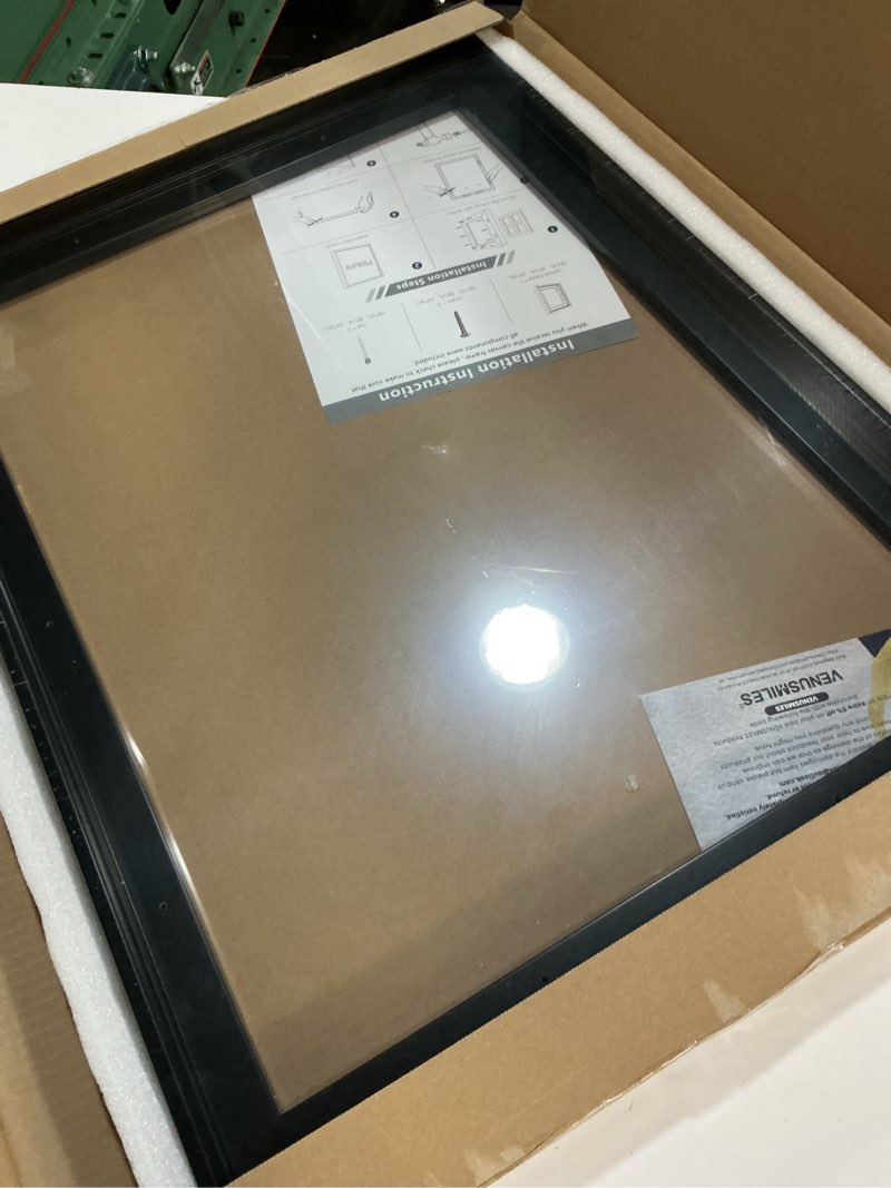 Condition photo showing New/Like New for Canvas Frame 18x24 Frame for Canvas Painting Floating for 1" Deep, Floater for Canvas Artist Panel Oil Painting Wall Art Décor, Vertical or Horizontal Picture Wall Decor, Black 18x24, 1P Black