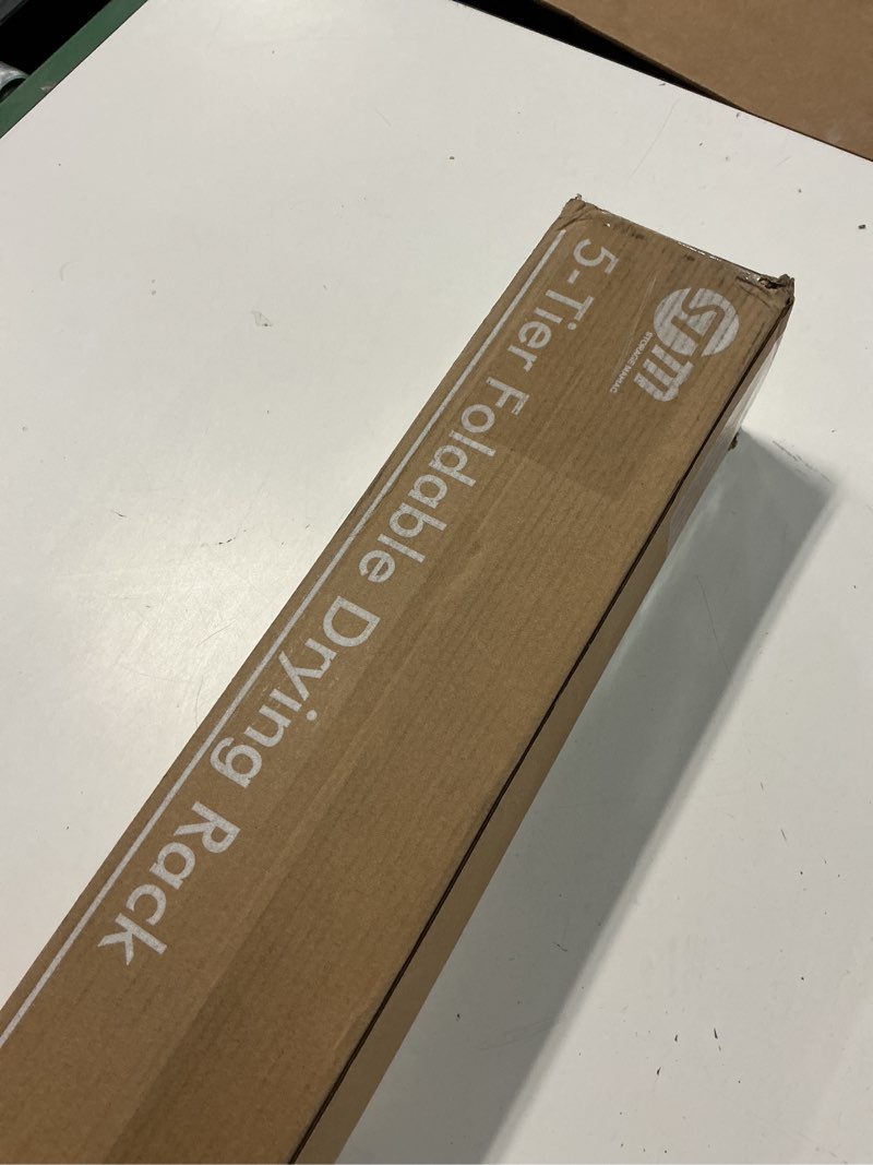 Condition photo showing Good Condition for STORAGE MANIAC Sweater Drying Rack, Mesh Clothes Drying Rack, Stackable Laundry Drying Rack, Lay Flat Dryer for Delicates, Portable Dry Rack for Indoor or Outdoor, White, 5 Tier Foldable