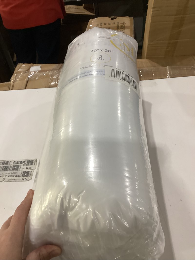 26x26 Pillow Inserts – Jumbo Oversized Cushion Filler for Floor Seating, King Bed Accents, Boho Deco