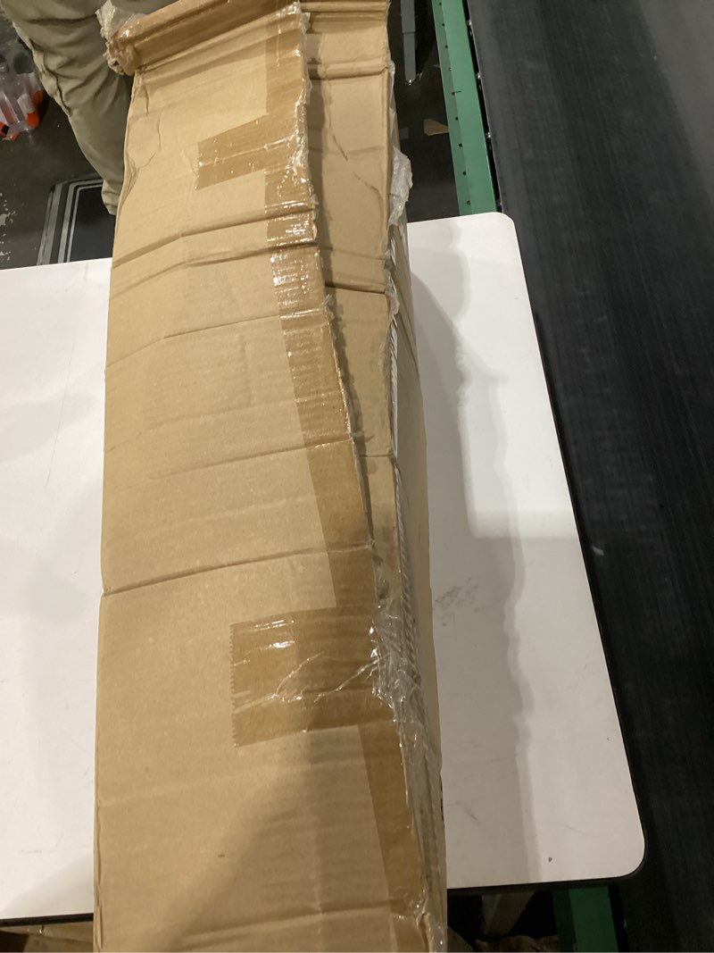 Condition photo showing As Is for Decoway 7FT Artificial Christmas Tree with 350 Warm White Led Lights, Pre-Lit Xmas Tree with Realistic Bark for Indoor Outdoor Holiday Decor 6ft 11in