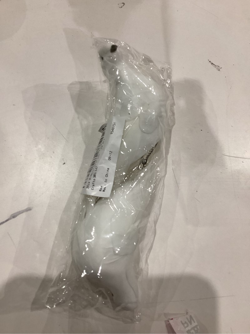Condition photo showing New/Like New for 2pcs White Bird Ornaments - 9 Inch Clip-on Fake Doves for Christmas Tree - Artificial Feathered Bird Decor for Wedding & Memorial Home Figures