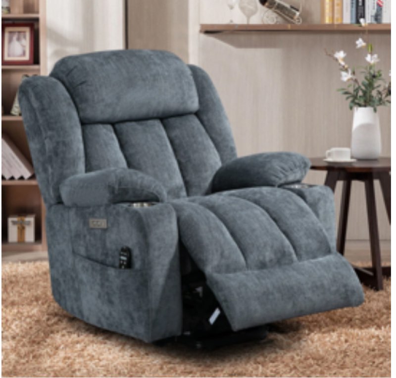 Azelle  Power Lift Chair Recliners Infinite Position with Massage,heat,cup Holder (Incomplete, Box 1/2 )