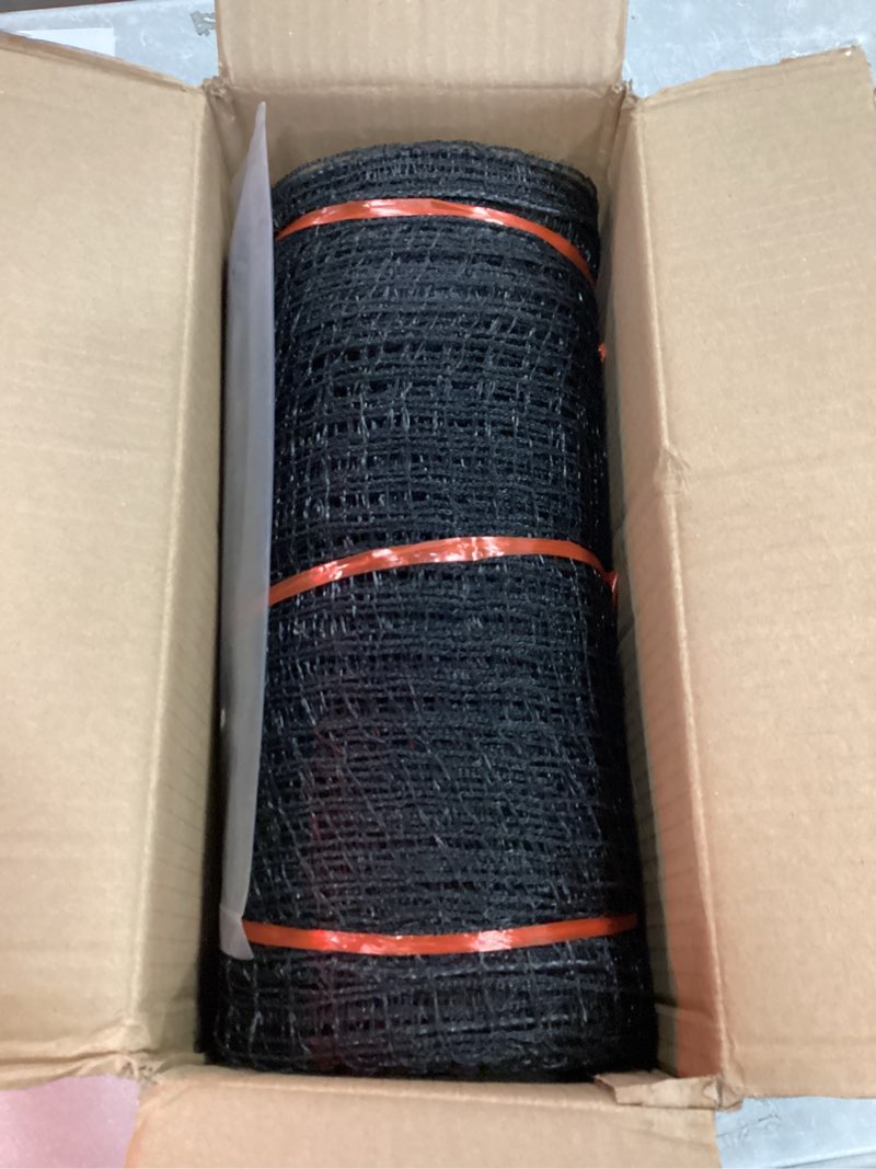 Condition photo showing Good Condition for plastic mesh fence 55gsm thicker temporary deer fencing, 4x75ft | heavy duty black plastic fencing, garden netting against bird deer dog chicken critter barrier, safety fence, reinforced edge 4 x 75 feet