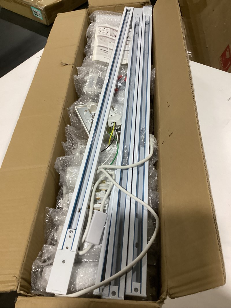 Condition photo showing Good Condition for Super Brightness 3000K Warm Light Dimmable Brightness 25W 2000lm White H Type LED Track Lighting Kit System with 13 FT Track Rails, Ceiling Spotlight Fixture with Installation Package 3000K Warm 12 Heads Kit