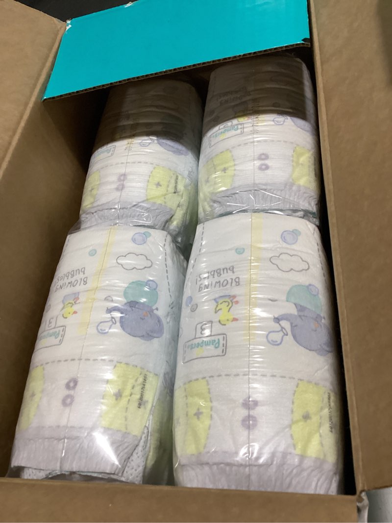 Condition photo showing Good Condition for Pampers Swaddlers Diapers, Size 3 (13-26 lbs), 136 Count, Absorbent, Keeps Baby Dry and Comfortable, Skin Safe Disposable Baby Diaper (Packaging May Vary) Size 3 136