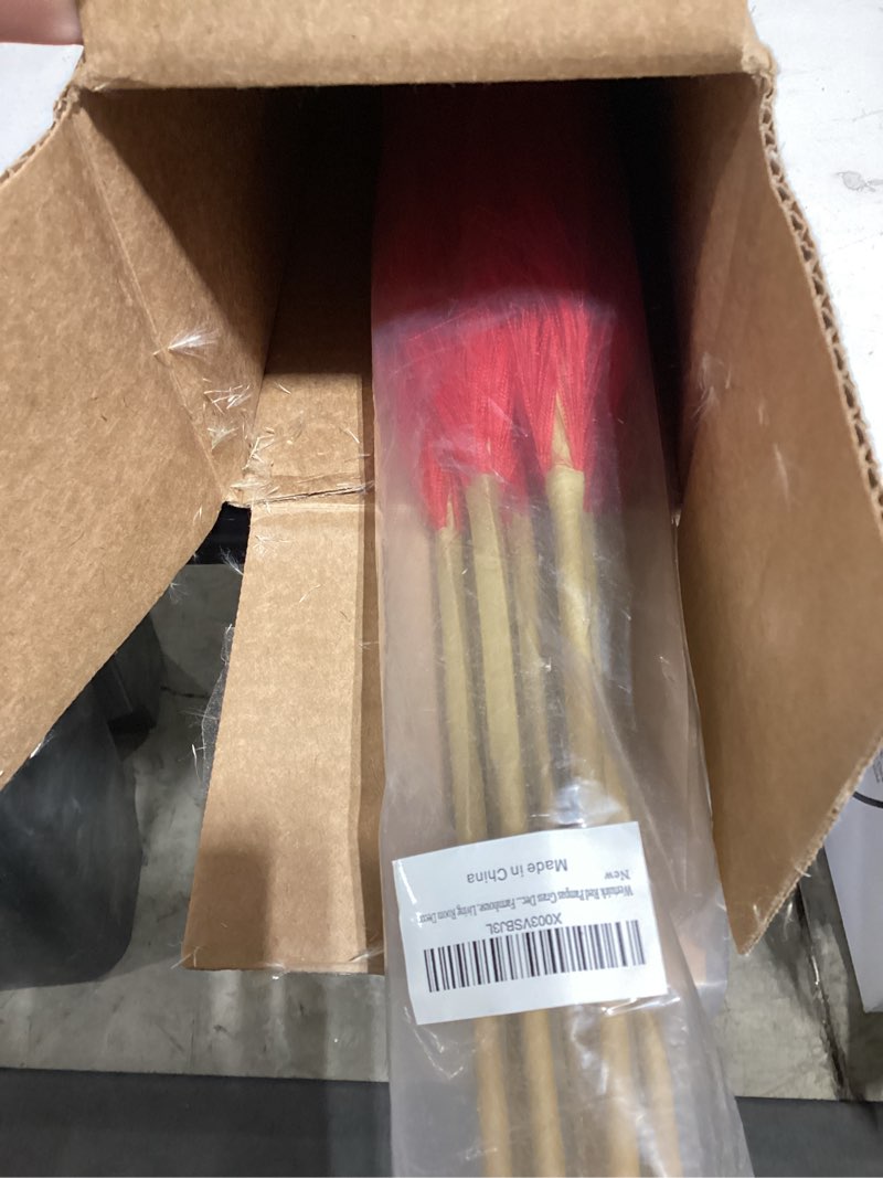 Condition photo showing Good Condition for Red Pampas Grass Decor - 45-Inch Set of 8 | Artificial Large Pampas Grass Soft and Fluffy | Long Faux Flower | Perfect for Wedding Centerpieces, Farmhouse, Living Room Decor