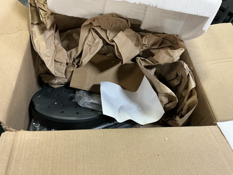 Condition photo showing As Is for Dimmable Floor Lamp, 3 x 800LM LED Edison Bulbs Included, Farmhouse Industrial Floor Lamp Standing Tree Lamp with Elegant Teardrop Cage Head Tall Lamp for Living Room Bedroom Office Dining Room - Gold Gold-70 inches