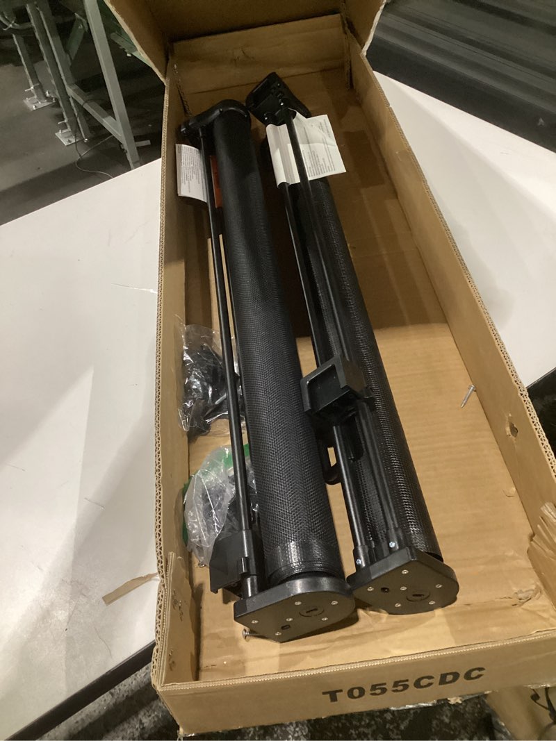 Condition photo showing As Is for (incomplete parts))comomy 118\\\" retractable baby gates extra wide, retractable dog gate for large openings, extra long dog gates for the house, extra large mesh pet gate for stairs, doorways, hallways, indoor&outdoor black 34\\\" tall x 118\\\" wideea