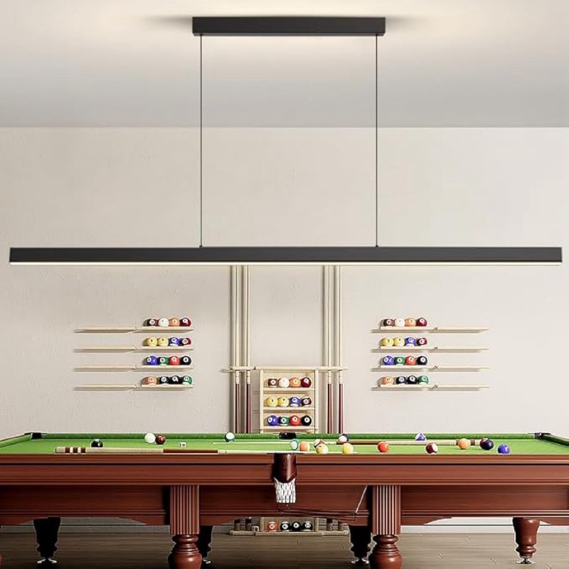 LED Island Lights, 71" LED Linear Pendant Light Fixtures,3300k-6500K Dimmable Pool Table Light with 