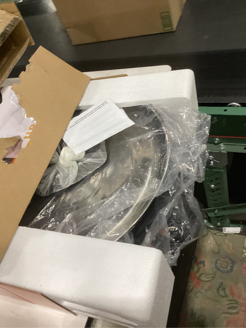 Condition photo showing As Is for 18.5" Ethiopian Injera Maker Mitad (Mogogo) Electric Griddle Adjustable Temperature & Time, Non-Stick Surface, Even Heating, Maker Norwegian Lefse, Swedish Pancake, Indian Dosa & Flatbreads