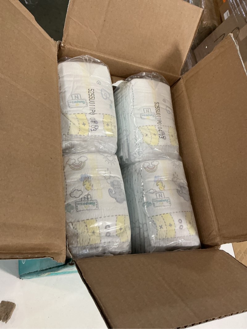 Condition photo showing New/Like New for Pampers Swaddlers Diapers, Size 0 (up to 10 lbs), 140 Count, Absorbent, Keeps Baby Dry and Comfortable, Skin Safe Disposable Baby Diaper (Packaging May Vary) Newborn 140