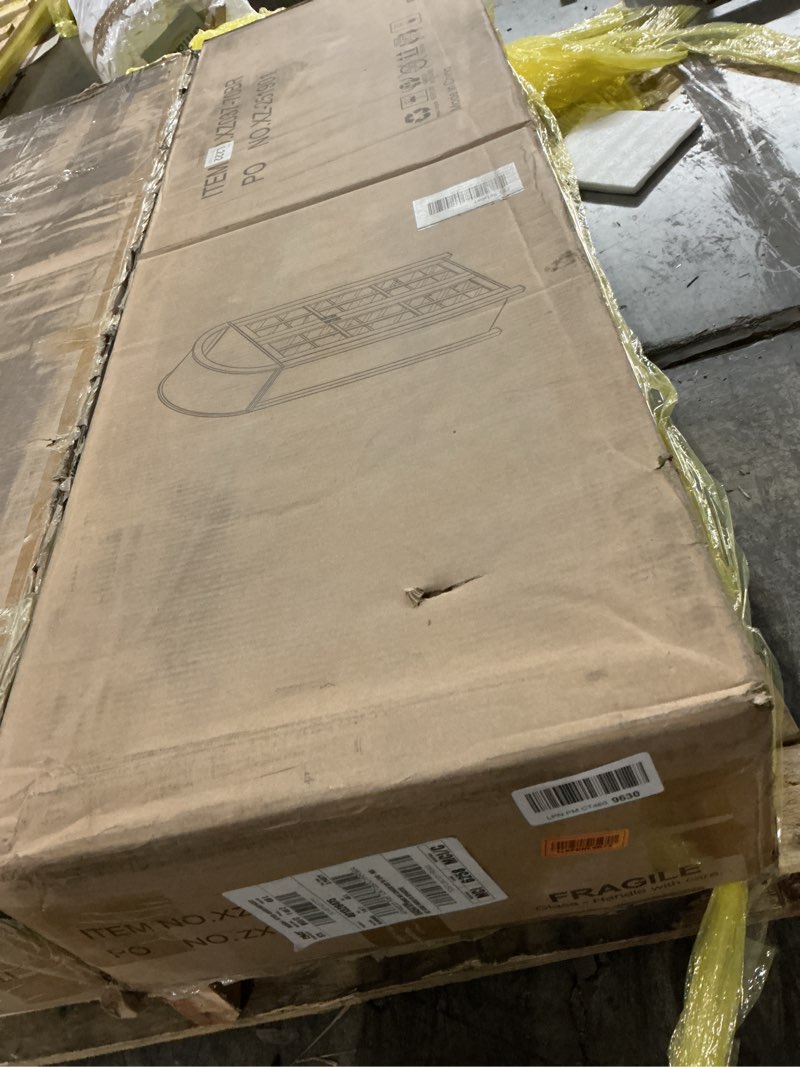 Condition photo showing New/Like New for Xz037-70br arched brown book shelf with glass doors  (stock photo similar)