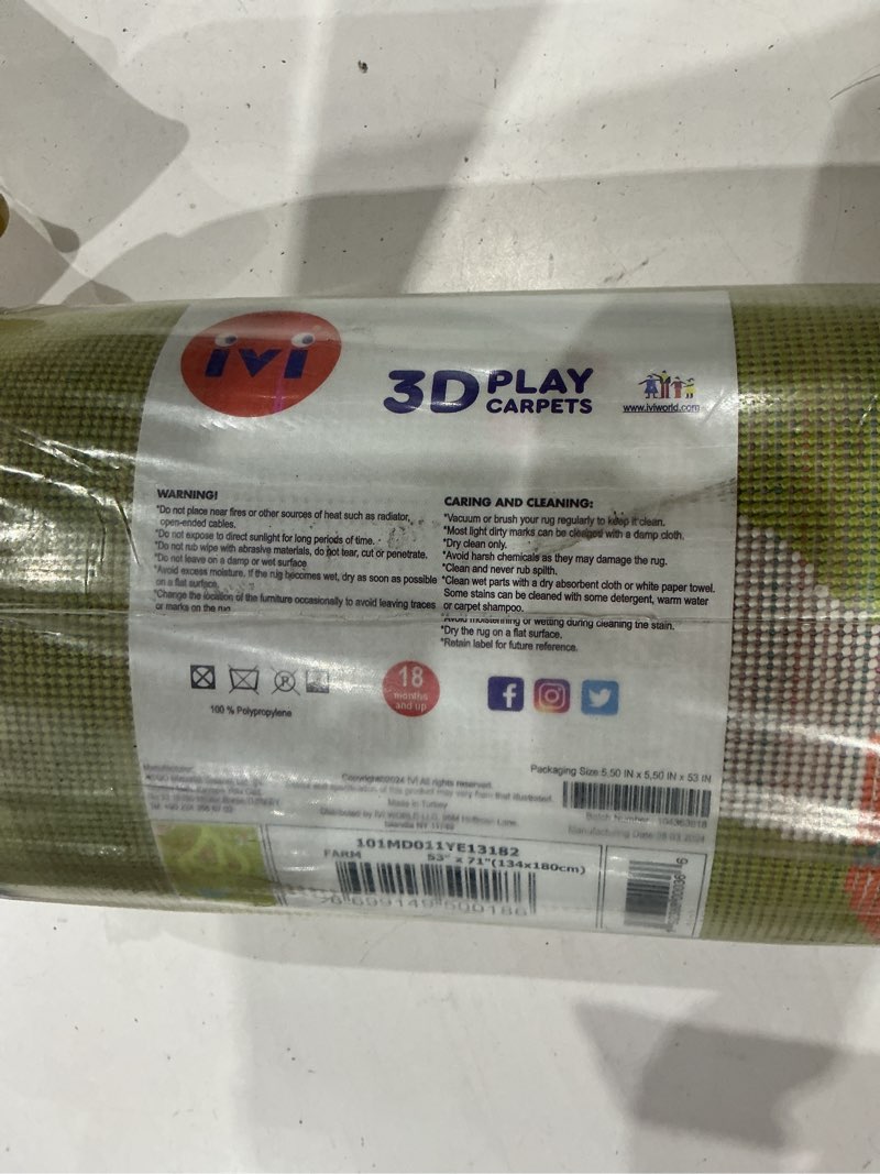Condition photo showing Good Condition for ivi farm 3d kids play rug playmat