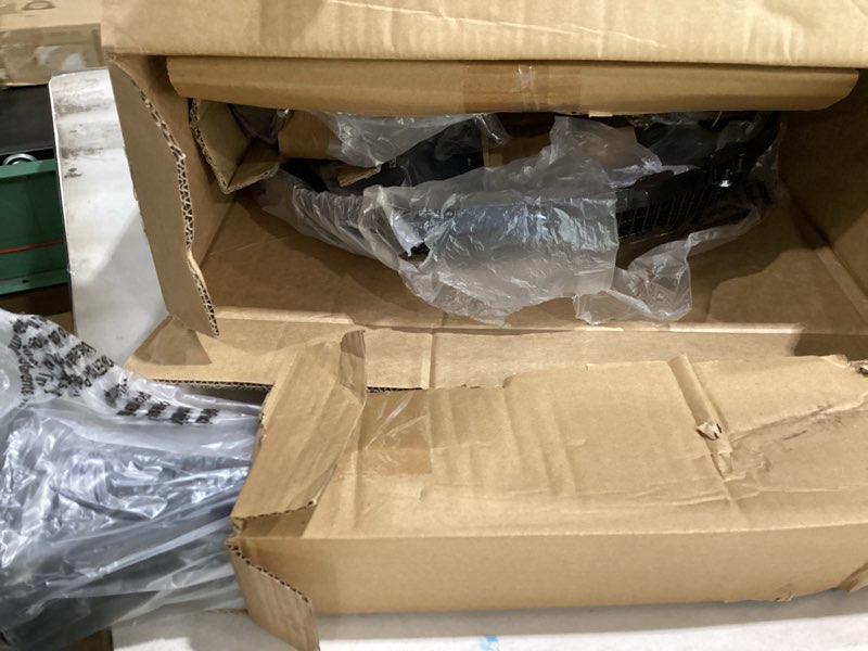 Condition photo showing As Is for amazon basics 16" pedestal fan with remote for bedroom, living room, office, adjustable height, dual-layered blades, 3 speeds, 3 modes, timer, tilt head, 60w, black 3-speed, ac motor
