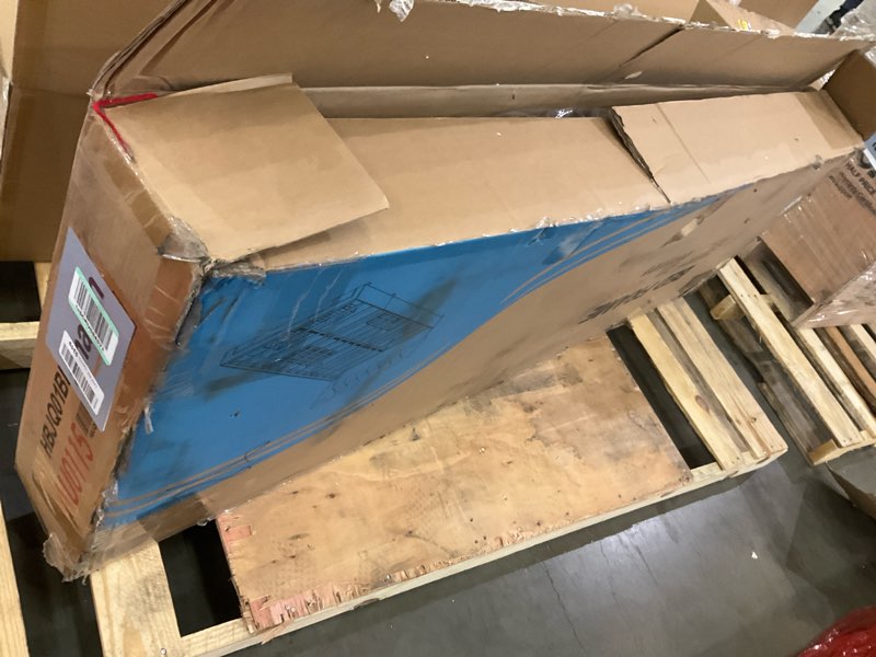 Condition photo showing Good Condition for VECELO Queen Size Bed Frame with Storage Drawers, Leather Upholstered Bedframe with Diamond Tufted Headboard, Solid Wood Slat Support, No Box Spring Needed, PU Black Pu Black Queen