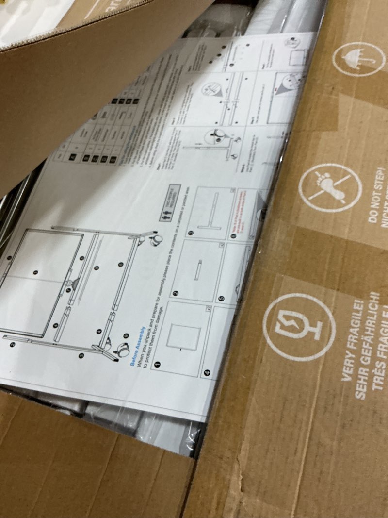 Condition photo showing New/Like New for maxtek rolling whiteboard, 48x36 large magnetic white board with stands, big double-sided white board dry erase on wheels for homeschool, home office, office, school (silver, 48 x 36) silver 48 x 36