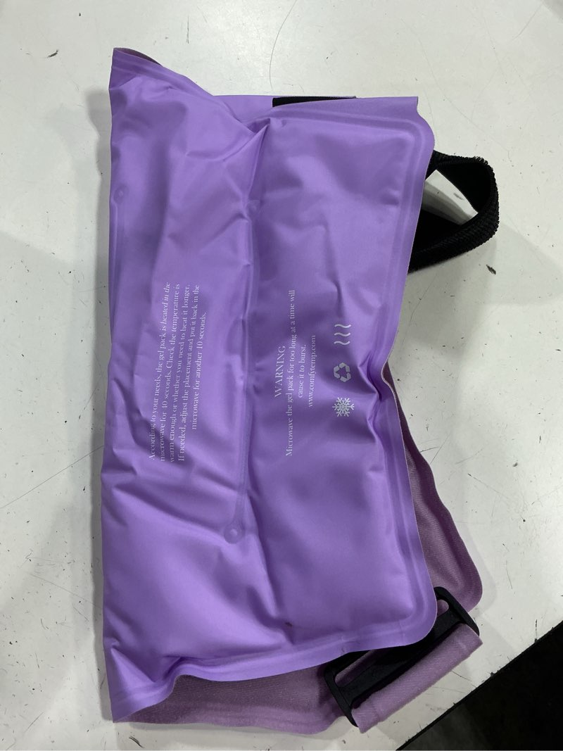 Condition photo showing As Is for comfytemp hip ice pack wrap for sciatica pain relief, hip replacement after surgery, reusable gel ice pack for injuries, hot cold compress recovery items physical therapy men women, purple (l/xl/2xl) light purple large/x-large/2x-large