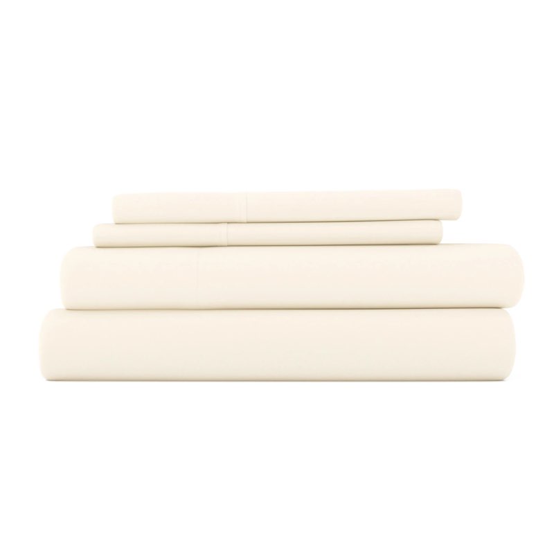 ienjoy home premium ultra soft queen bed sheet set queen-ivory