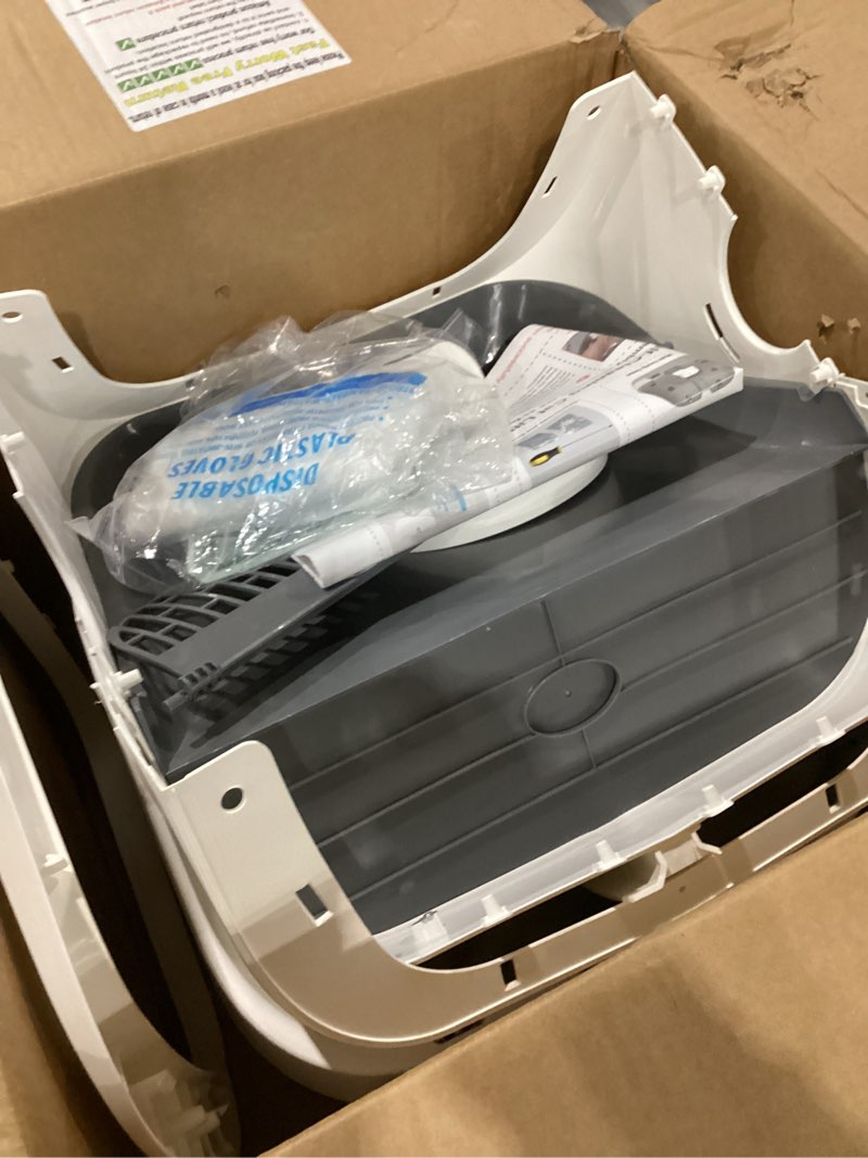 Condition photo showing New/Like New for Automatic Cat Litter Box Self Cleaning - APP Control and Weight Monitoring - Ultra-Quiet, Suitable for Medium Cats and Kittens, Safe Anti-Pinch Litter Box (Assembly Required) - White