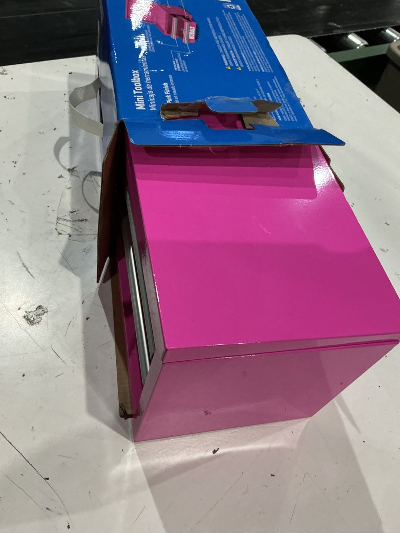 Condition photo showing Good Condition for kobalt portable tool boxes 10.83-in w x 5.91-in h x 5.91-in d 2 -drawer hot pink steel tool box