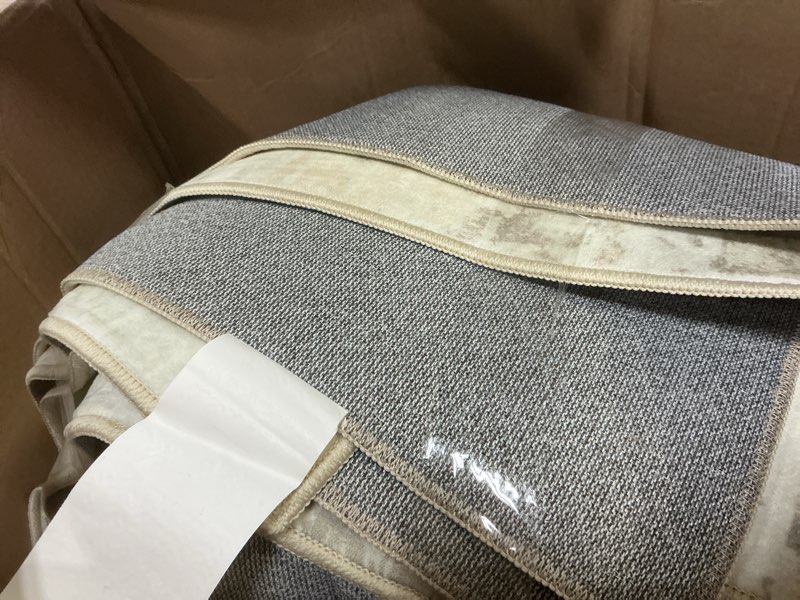 Condition photo showing New/Like New for 6x9 area rugs for living room, washable modern abstract large area rug neutral soft non slip kids rug stain resistant indoor carpet for bedroom nursery dining room playroom(beigebrown, 6'x9') beige brown 6' x 9' (rectangular)