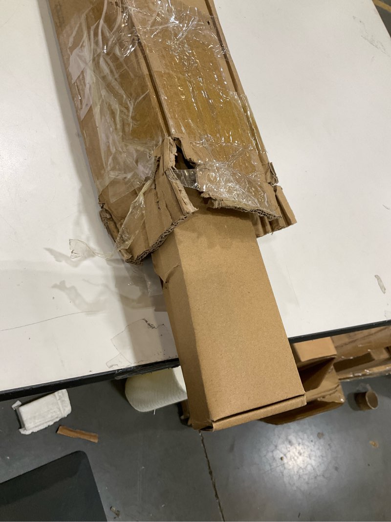 Condition photo showing As Is for Gold Brass Gallery Rail Kit, Picture Rail Hanging System, Indoor Art Picture Hanging Track and Photo Display Rod, Metal Picture Hangers with Chain and Hooks 1.1m Single rod