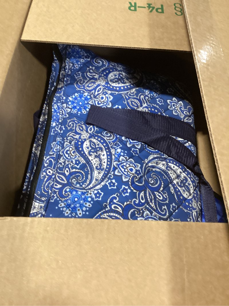 Condition photo showing New/Like New for American Mahjong Game Set, 166 Quality White Tiles, 4 All-in-One Color Rack/Pushers, Mahjong Tile Set with Blue Printed Carrying Bag