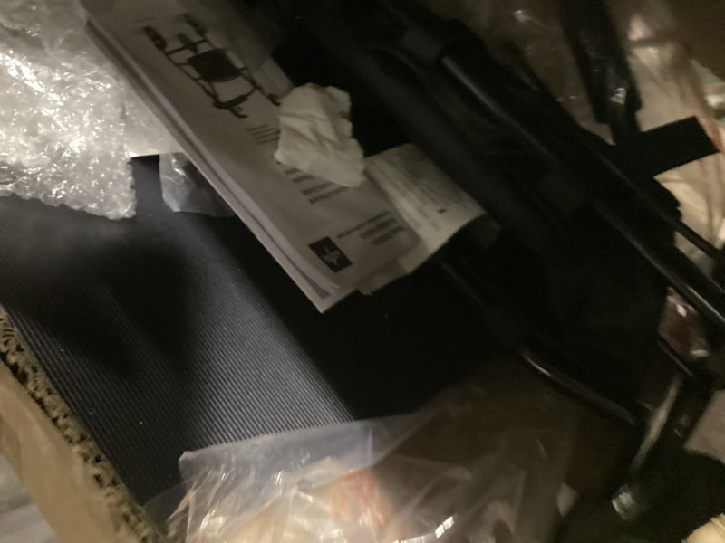 Condition photo showing As Is for Medline Steel Rollator Walker for Adult Mobility Impairment, Black, 300 lb. Weight Capacity, 8” Wheels, Foldable, Adjustable Handles, Rolling Walker for Seniors