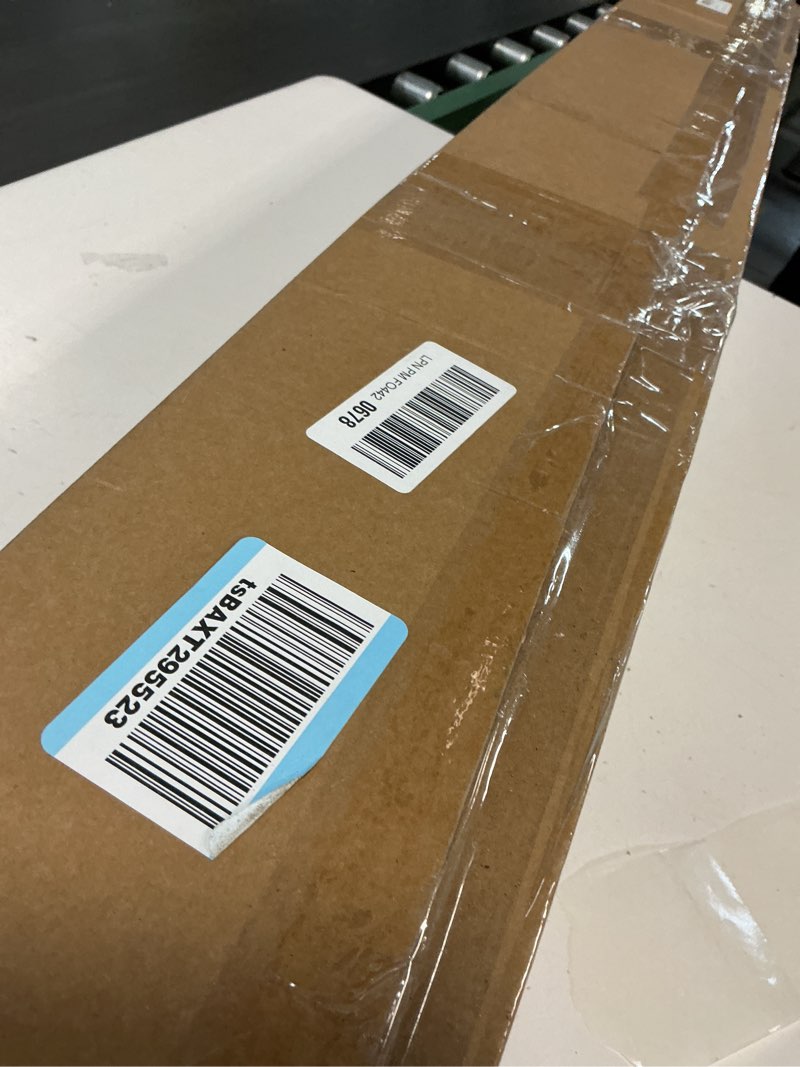 Condition photo showing Good Condition for (Incomplete)Snow Roof Rake with 2-in-1 Straight/120° Bent Pole Modes for Flat Roofs on Trucks, SUVs, Vans, RVs & Sloped Roofs, 5-21ft Adjustable Reach with Wheels to Prevent Damage for Wide-Area Snow Removal