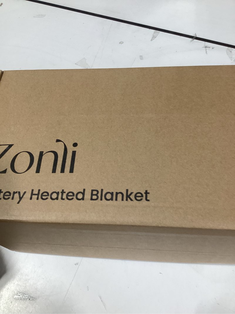 Condition photo showing New/Like New for zonli electric wearable heated blanket, 2-in-1 design portable cordless heated blankets battery operated heated shawl blanket, rechargeable power bank for home, office, travel, gift for christmas grey-2