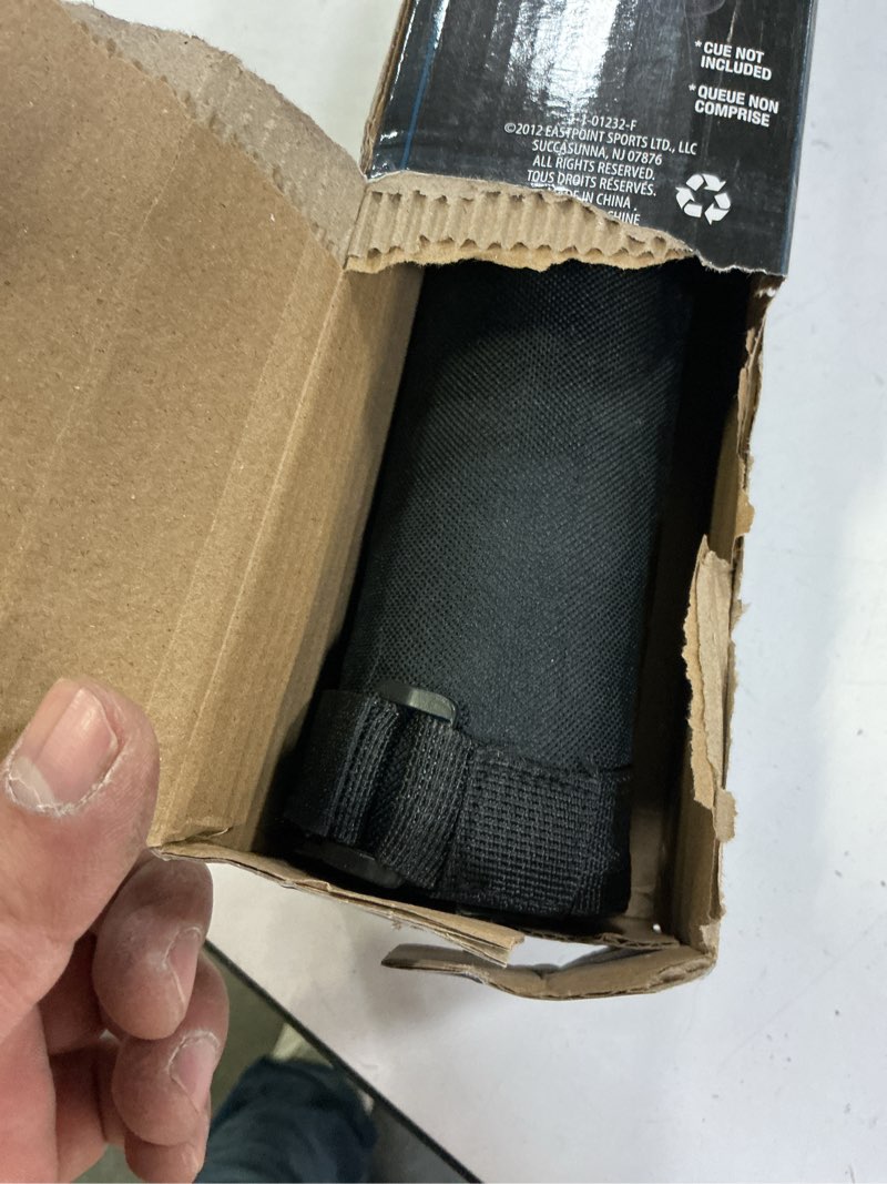 Condition photo showing Good Condition for EastPoint Felt-Lined Pool Cue Case - Black, Nylon, Holds 2 Cue Sticks up to 58 in - Zippered Pocket for Pool Stick Accessories - Adjustable Strap for Portable Billiards Case - Universal Fit
