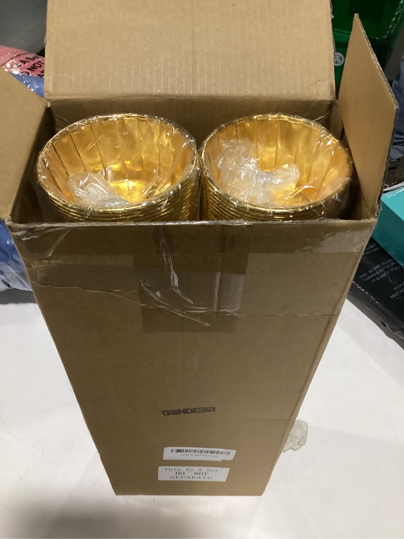 Condition photo showing New/Like New for Gandeer 300 Pack Cupcake Cups Bulk Disposable Foil Muffin Liners 4 oz Wrappers for Baking Aluminum P