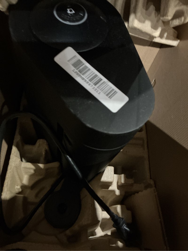 Condition photo showing As Is for nespresso vertuo plus deluxe coffee and espresso maker by de'longhi, matte black with aeroccino milk frother machine + frother matte black