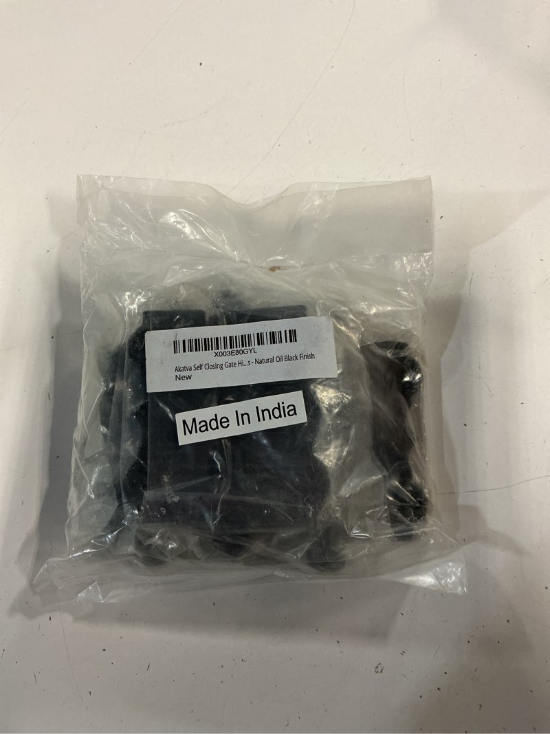 Condition photo showing New/Like New for Akatva Self Closing Gate Hinges - Gate Closer Heavy Duty Gate Hinges- Self Closing Metal Gates Hinges - Self Closing Hinges - Auto Close Gate Hinges - Natural Oil Black Finish