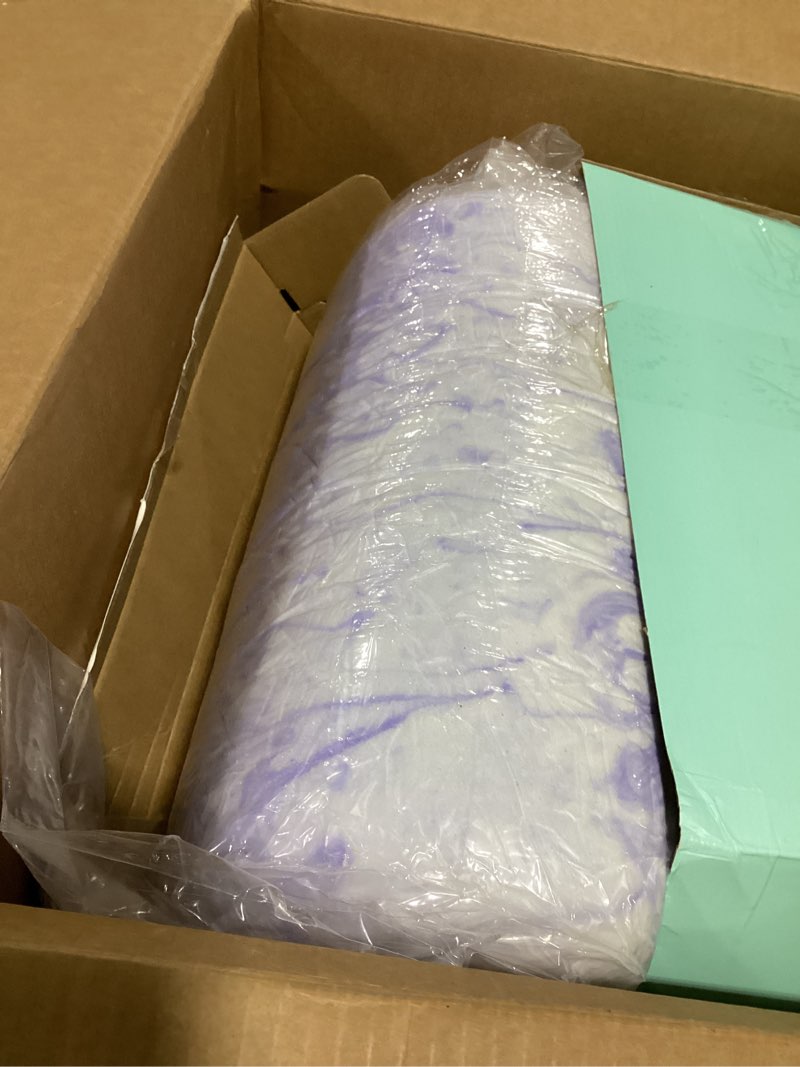 Condition photo showing New/Like New for Dual Layer 4 Inch Memory Foam Mattress Topper Queen - 2 Inch Gel Memory Foam and 2 Inch Pillow Top Mattress Pad, 7-Zone Egg Crate Mattress Topper