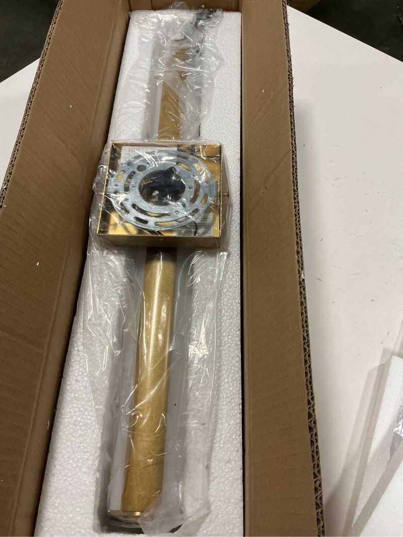 Condition photo showing Good Condition for Bathroom Vanity Light Fixtures Over Mirror - 18W Gold Bathroom Light Fixtures with Acrylic Shade 22.8 Inch LED Vanity Light Modern Bathroom Sconces 3000K Gold 22.8 INCH