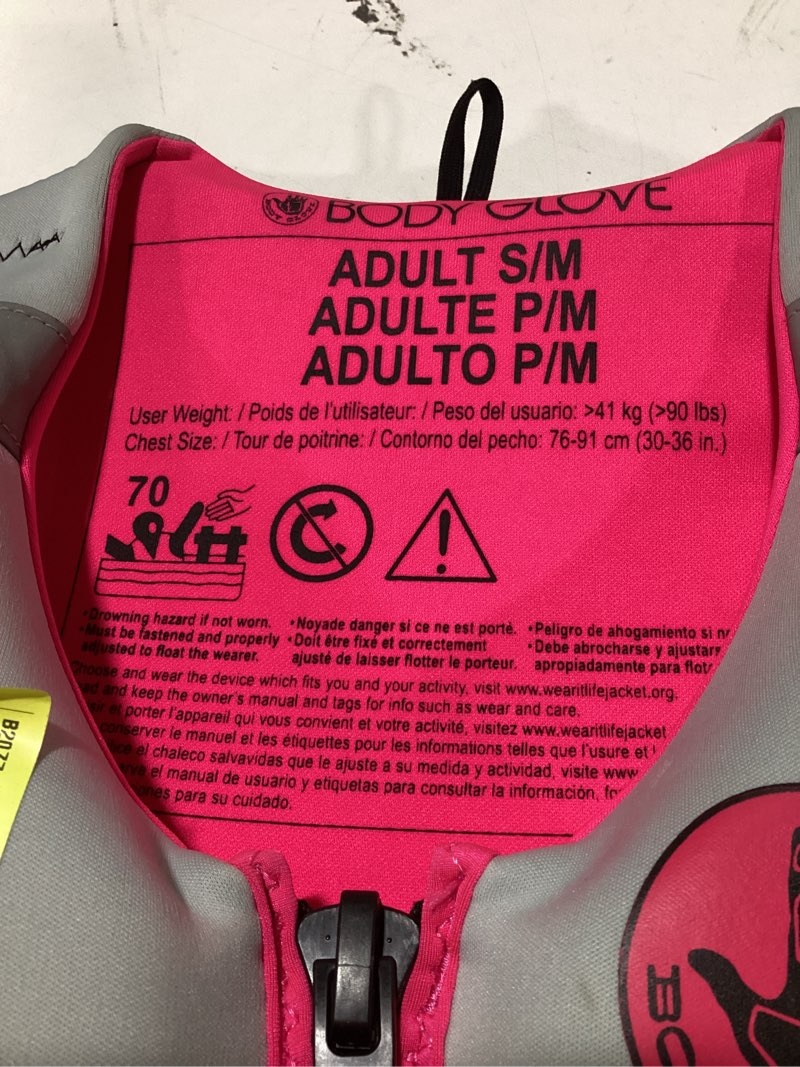 Condition photo showing Good Condition for body glove women's adult neoprene pfd life jacket and vest, pink