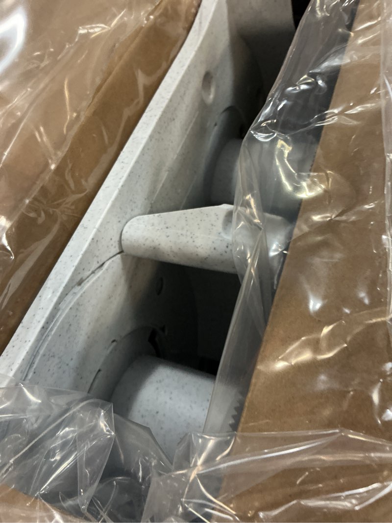 Condition photo showing Good Condition for san jamar twin 9  jumbo tissue dispenser  19 x 5 1/4 x 12  transparent black pearl