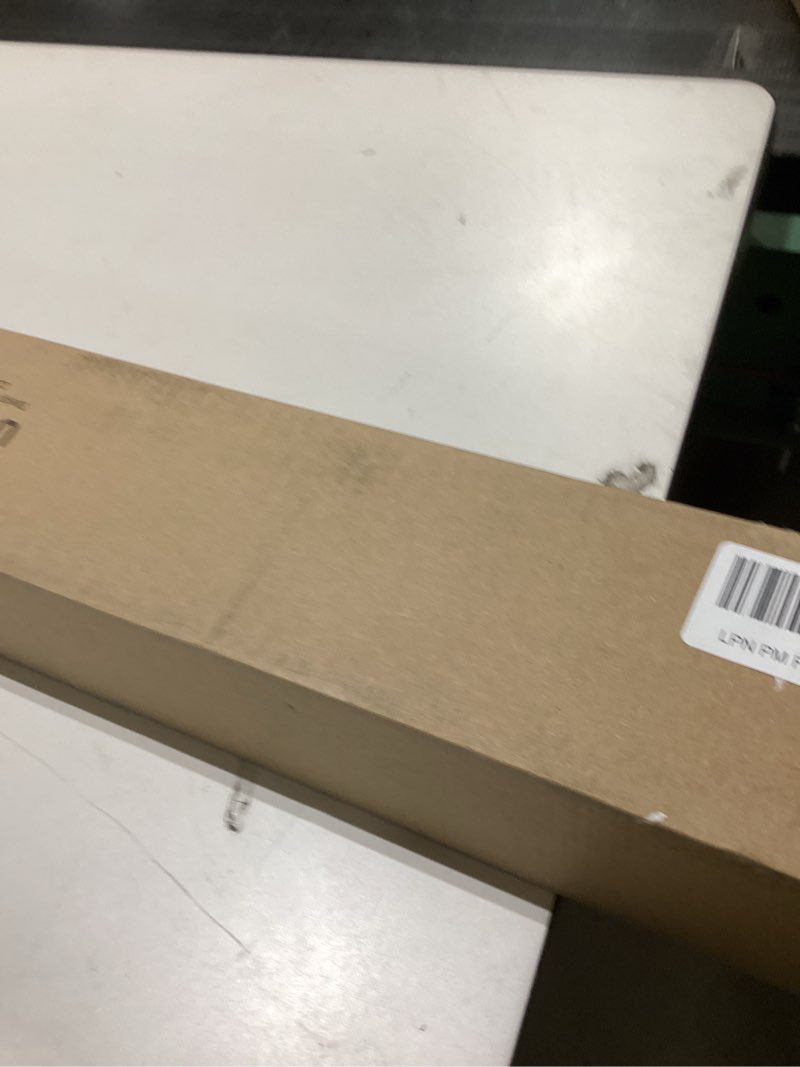 Condition photo showing New/Like New for 1 Inch Double Curtain Rods 36 to 72 Inches (3 to 6 ft), USFOOK Single Drapery Rods for Windows 24 to 68 Inches, Telescoping Dual Curtain Rod with Silver Translucent Finials 36-72" Silver