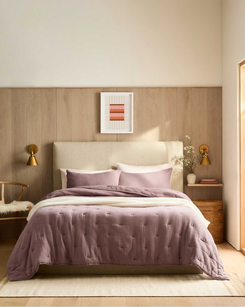 quince organic airy gauze dream quilt queen
