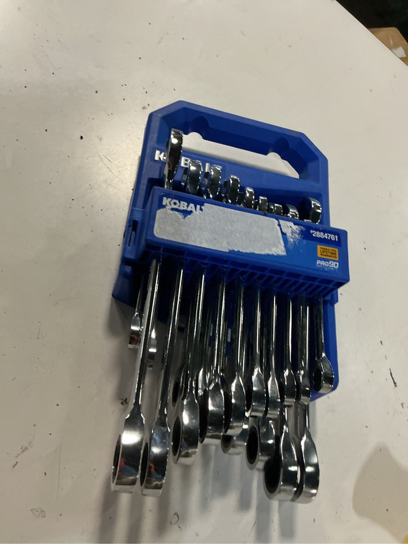 Condition photo showing Good Condition for kobalt 20 piece ratcheting wrench set sae/metric